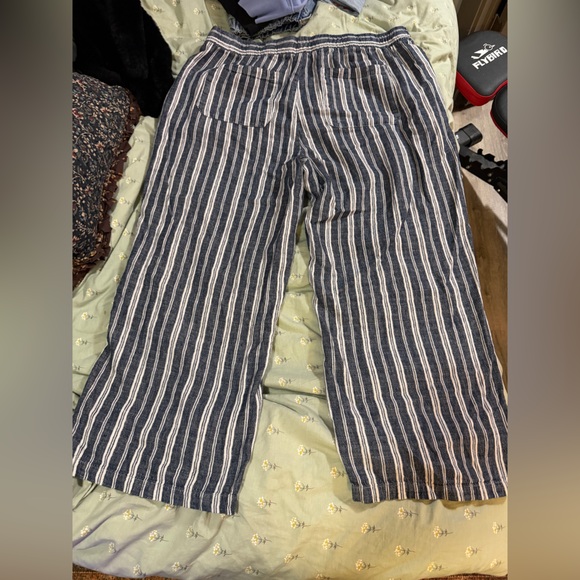 Old Navy High-Rise Wide-Leg Pants - XL blue stripe - Picture 6 of 6